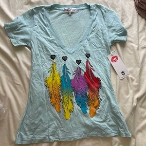 Wildfox Feather T-Shirt